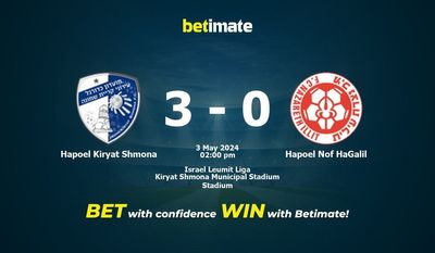 Hapoel Kiryat Shmona vs Hapoel Nof HaGalil Pronostici, quote e consigli di scommessa 03/05/2024