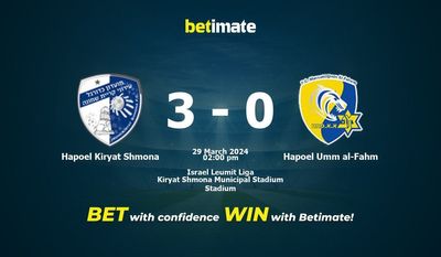 Hapoel Kiryat Shmona vs Hapoel Umm al-Fahm Pronostici, quote e consigli di scommessa 29/03/2024