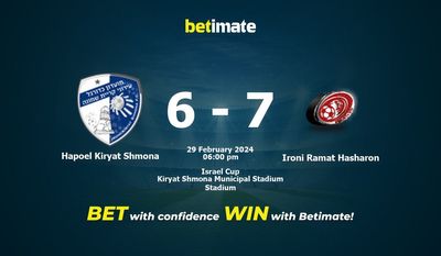 Hapoel Kiryat Shmona vs Ironi Ramat Hasharon Pronostici, quote e consigli di scommessa 29/02/2024