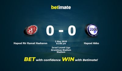 Pronostici, quote e consigli di scommessa Hapoel Nir Ramat Hasharon vs Hapoel Akko 02/05/2025
