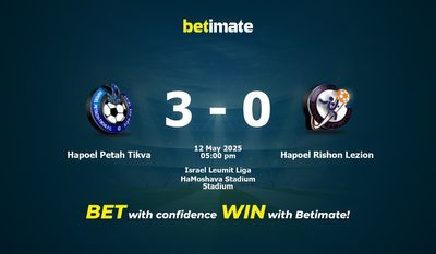 Pronostici, quote e consigli per le scommesse Hapoel Petah Tikva vs Hapoel Rishon Lezion 05/12/2025