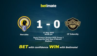 Pronostico, quote e consigli per le scommesse Hercules vs CF Intercity 17/05/2025