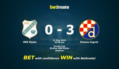 HNK Rijeka vs Dinamo Zagabria Pronostici, quote e consigli di scommessa 22/05/2024