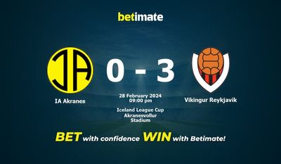 IA Akranes vs Vikingur Reykjavik Pronostici, quote e consigli di scommessa 28/02/2024