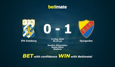 Pronostici, quote e consigli di scommessa IFK Goteborg vs Djurgarden 12/05/2025