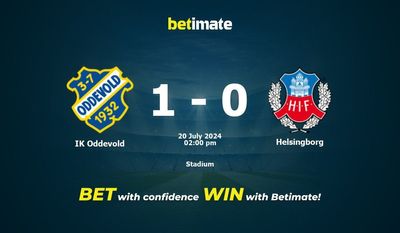 Pronostici, quote e consigli di scommessa IK Oddevold vs Helsingborg 20/07/2024