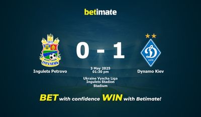 Pronostico, quote e consigli per le scommesse Ingulets Petrovo vs Dynamo Kiev 05/03/2025
