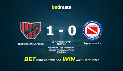 Pronostici, quote e suggerimenti per le scommesse Instituto AC Cordoba vs Argentinos Jrs 19/11/2024