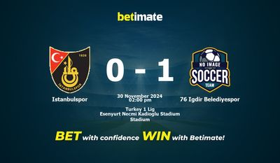 Istanbulspor vs 76 Igdir Belediyespor Pronostici, quote e consigli di scommessa 30/11/2024