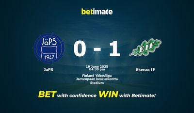 Pronostico, quote e consigli per le scommesse JaPS vs Ekenas IF 19/06/2025