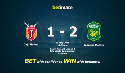 Pronostici, quote e consigli per le scommesse Jeju United vs Jeonbuk Motors 23/05/2025