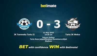 JK Tammeka Tartu II vs Tartu JK Welco Pronostici, quote e consigli di scommessa 05/11/2025