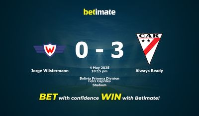 Pronostico, quote e consigli per le scommesse Jorge Wilstermann vs Always Ready 05/04/2025