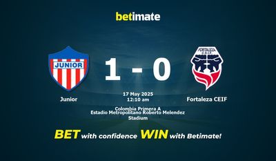 Pronostico, quote e consigli per le scommesse Junior vs Fortaleza CEIF 16/05/2025