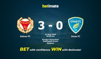 Pronostico, quote e consigli per le scommesse Kalmar FF vs Umea FC 22/05/2025