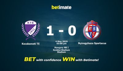 Kecskemeti TE vs Nyiregyhaza Spartacus Pronostici, quote e consigli di scommessa 04/05/2025