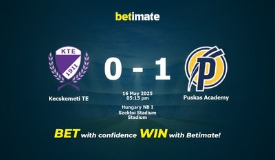 Pronostico, quote e consigli per le scommesse Kecskemeti TE vs Puskas Academy 16/05/2025