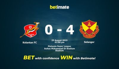 Kelantan FC vs Selangor Pronostici, quote e consigli di scommessa 25/08/2023