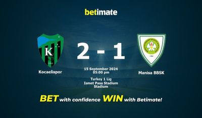 Pronostici, quote e suggerimenti per le scommesse Kocaelispor vs Manisa BBSK 15/09/2024