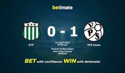 Pronostici, quote e consigli per le scommesse KTP vs VPS Vaasa 04/11/2025