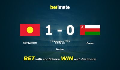 Kyrgyzstan vs Oman Pronostici, quote e consigli di scommessa 21/11/2023
