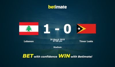 Libano vs Timor Est Pronostici, Quote e Consigli per le Scommesse 20/03/2025