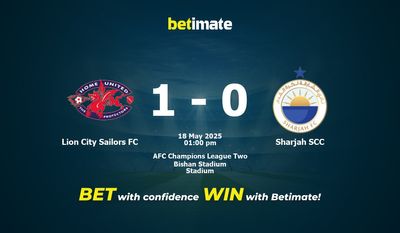 Pronostici, quote e consigli per le scommesse Lion City Sailors FC vs Sharjah SCC 18/05/2025
