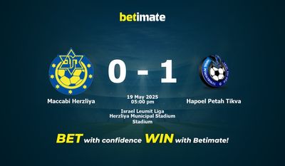 Maccabi Herzliya vs Hapoel Petah Tikva Pronostici, quote e consigli di scommessa 19/05/2025