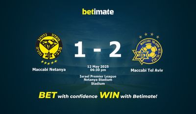 Pronostici, quote e consigli per le scommesse Maccabi Netanya vs Maccabi Tel Aviv 05/12/2025