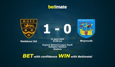 Pronostici, quote e consigli per le scommesse Maidstone Utd vs Weymouth 04/12/2025