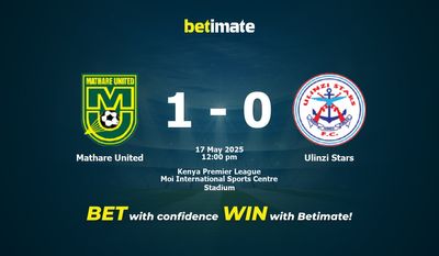Pronostico, quote e consigli per le scommesse su Mathare United vs Ulinzi Stars del 17/05/2025