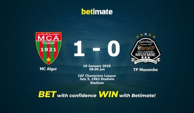 Pronostici, quote e suggerimenti per le scommesse MC Alger vs TP Mazembe 01/10/2025