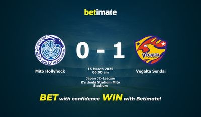 Mito Hollyhock vs Vegalta Sendai Pronostici, quote e consigli sulle scommesse 16/03/2025