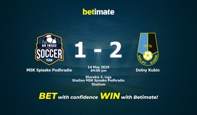 MSK Spisske Podhradie vs Dolny Kubin Pronostici, quote e consigli di scommessa 14/05/2025