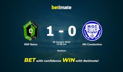 MSP Batna vs MO Constantine Pronostici, quote e consigli di scommessa 20/01/2024