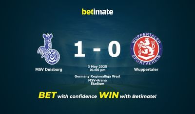 MSV Duisburg vs Wuppertaler Pronostici, quote e consigli di scommessa 03/05/2025