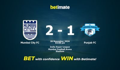 Pronostici, quote e suggerimenti per le scommesse Mumbai City FC vs Punjab FC 26/11/2024
