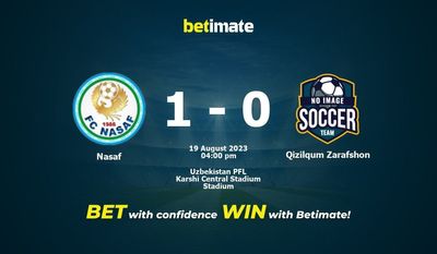 Nasaf vs Qizilqum Zarafshon Pronostici, quote e consigli sulle scommesse 19/08/2023
