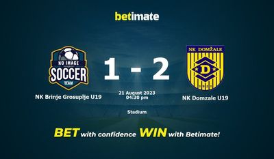 NK Brinje Grosuplje U19 vs NK Domzale U19 Pronostico, quote e consigli sulle scommesse 21/08/2023