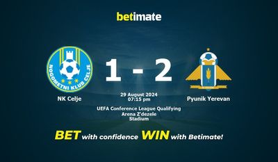 NK Celje vs Pyunik Yerevan Pronostici, quote e consigli di scommessa 29/08/2024