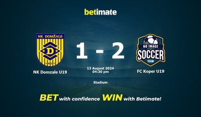 Pronostici, quote e consigli di scommessa NK Domzale U19 vs FC Koper U19 13/08/2024