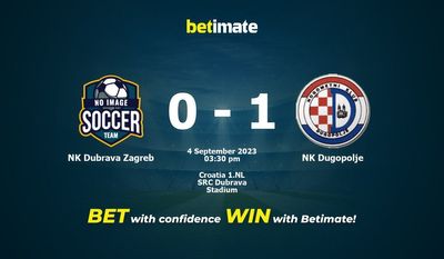Pronostici, quote e consigli di scommessa NK Dubrava Zagabria vs NK Dugopolje 04/09/2023