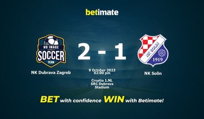 Pronostici, quote e consigli di scommessa NK Dubrava Zagabria vs NK Solin 09/10/2023