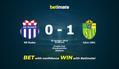 Pronostici, quote e suggerimenti per le scommesse NK Rudes vs Istra 1961 30/10/2024