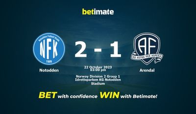 Notodden vs Arendal Pronostici, quote e consigli di scommessa 22/10/2023