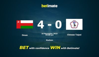 Pronostici, quote e consigli di scommessa su Oman vs Taipei cinese 16/11/2023