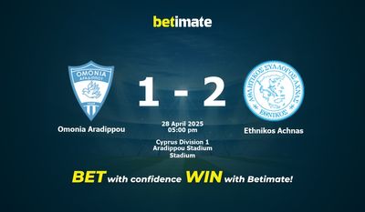 Omonia Aradippou vs Ethnikos Achnas Pronostici, quote e consigli di scommessa 28/04/2025