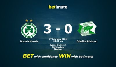 Omonia Nicosia vs Othellos Athienou Pronostici, quote e consigli di scommessa 17/02/2024