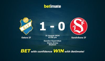 Pronostici, quote e suggerimenti per le scommesse Osters IF vs Sandvikens IF 31/08/2024