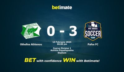 Pronostici, quote e suggerimenti di scommesse Othellos Athienou vs Pafos FC 13/02/2024